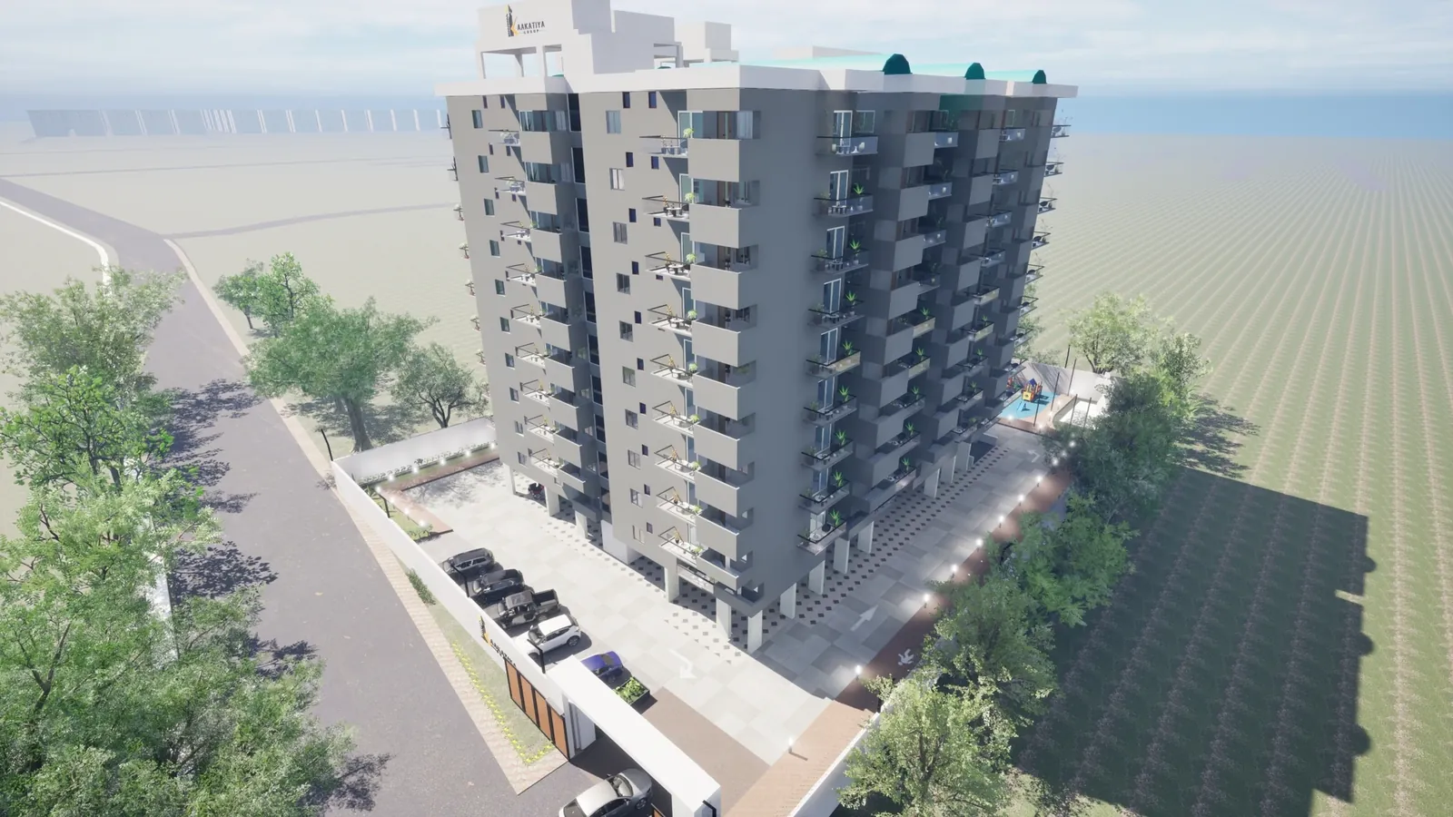 Kaakatiya Diamond Heights — Aerial View