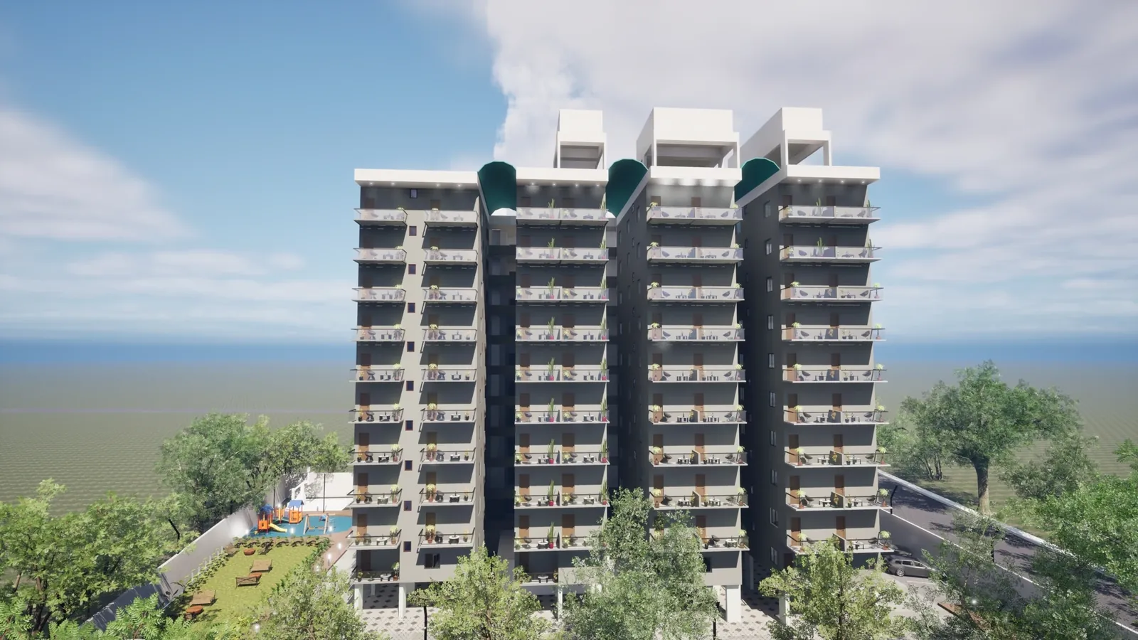 Kaakatiya Diamond Heights — Pool Deck