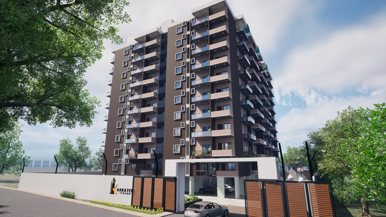 Kaakatiya Diamond Heights — Entrance & Street